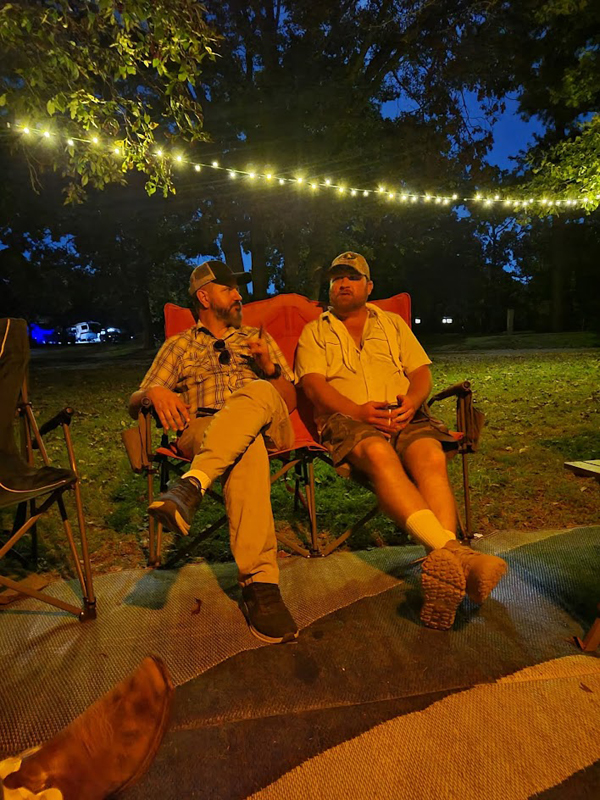 evening around the campfire