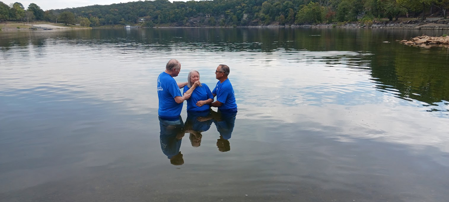 baptism in the lake